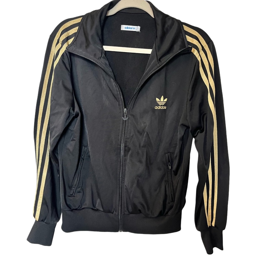 Adidas Black and Gold Track Jacket
